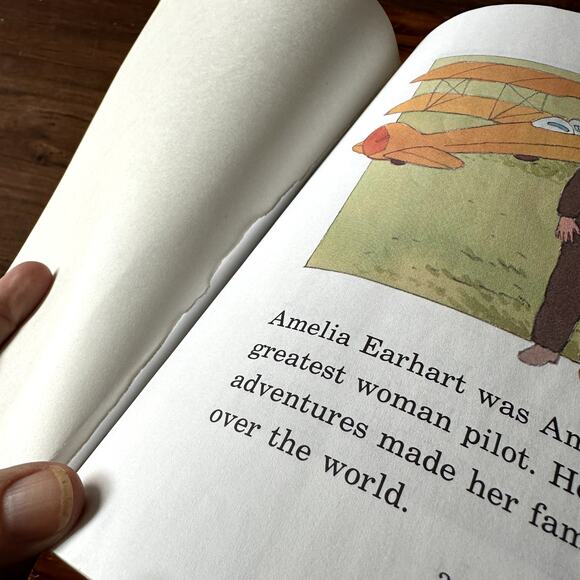 Vintage Young Amelia Earhart A Dream To Fly Paperback Book - Picture 2 of 7